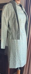 Vintage 50s 60s Brocade Classic Jackie O Style Dress & Jacket Set Tailor Made