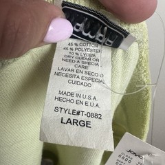 Vintage Y2k Terry Cloth Tube Top Womens Large Crop Side Stripes Preppy Green NWT