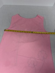 Vintage 1960 Mod GoGo Hot Pink W/flowers Dress M