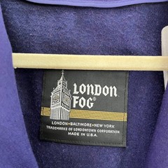 London Fog Vintage Womens Purple Trench Coat, London Fog Womens 100% Wool 395
