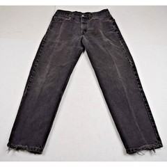 Vintage Levis 550 Jeans Black Relaxed Fit 33X30 1999 Faded Black Made USA