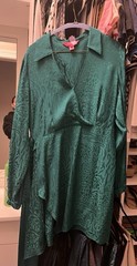 Lilly Pulitzer Green Animal Print V-Neck Long Sleeve Wrap Dress size 4