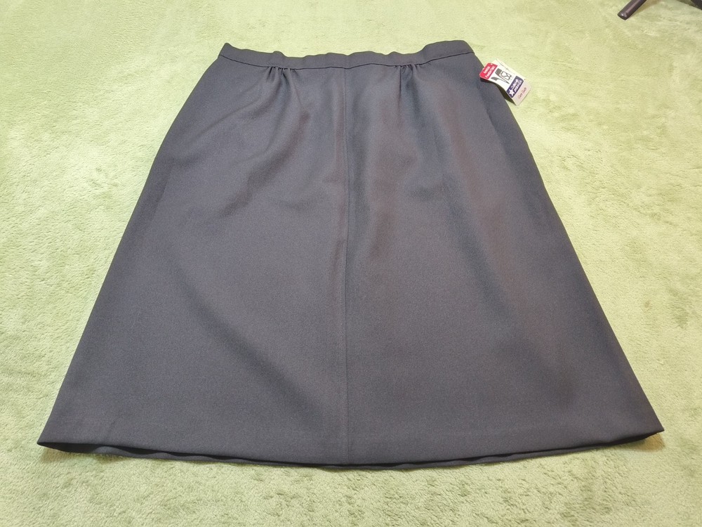 Vtg Lasting Comfort Visa Milliken Black Skirt Sz 20-22 Made in USA Modest 29