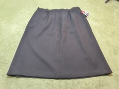 Vtg Lasting Comfort Visa Milliken Black Skirt Sz 20-22 Made in USA Modest 29