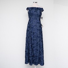 Alex Evenings – Off-The-Shoulder Sequined Lace Gown
