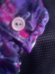California looks vintage purple floral dress pre-owned sz 8