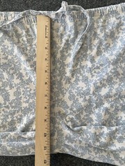 Vanity Fair Womens VTG Sleep Pants Blue Floral Drawstring Elastic Waist Cottage