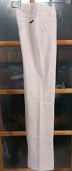 Vintage Jeans 70s N’est-Ce Pas? White Denim Chevron Sizer Back Super Rare 26X34