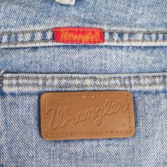 WRANGLER Jeans, 32, VINTAGE, Light Blue, 100% Cotton, Made in USA