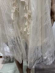 Women’s Dress Wedding Rhinestone Lace Back Party Formal Evening Gown Beige