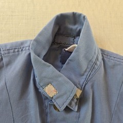 VTG 80s Boilersuit Coveralls Women XS Mechanic Blue Jumpsuit Workwear Distressed