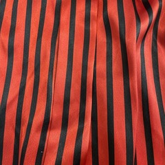 1990s Josephine Striped red and black satin blouse size 14 W Shoulder Pads