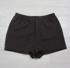 Vintage 60s 70s High Rise Hot Pants Shorts MOD Disco Polyester Chocolate Brown