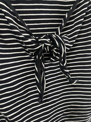 Hell Bunny Black White Striped Hannah Top 1950s Vintage Retro Rockabilly Style