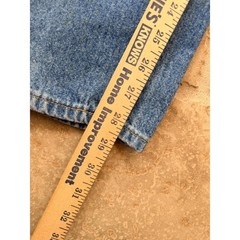 LL Bean Vintage High Waisted Mom Jeans Medium Wash Tapered Leg Made in USA 12 30