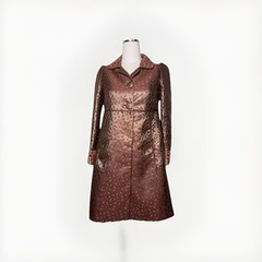 Vintage Metallic Brocade Dress&Coat