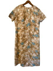 60s Mod floral mid length dress
