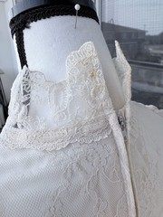 Vtg 70’s Country Elegance California Size 10 Wedding Dress Ivory Lace