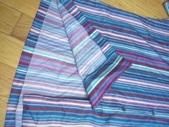 Teddi Of California Polyester 1970’s Striped Blouse Large