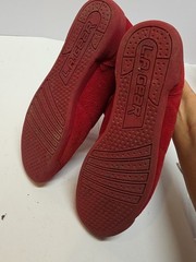 L.A.Gear Red Velvet Vintage High Tops