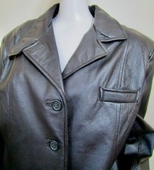 Vintage 80s 90s Spiegal Together Blazer Bomber Leather Jacket M L 42.5