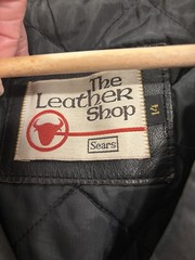 Vintage 70’s Sears The Leather Shop Motorcycle Ramones Jacket Womens 14* READ