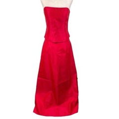 Vintage 90s Y2K Jessica McClintock Gunne Sax Two Piece Sleeveless Formal Dress