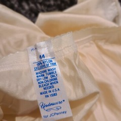 Vintage J C Penney Underscore 100% Antron lll Nylon Brief Panties Sz 6-10