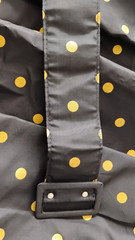 Vtg 80’S does 50’s DRESS Women’s Cocktail Evening Black Gold Polka Dot Retro 6/9