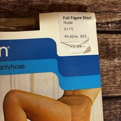 Vintage Sears Cling Alon Full Figure Short Nude Pantyhose