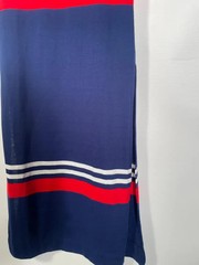1960s/70s Mod Color Block Dress With O Ring Zipper And Hood Size XS/S