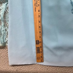 True Vintage Dress Womens 16 Baby Blue Lace Shift Sheer 60’s 70’s Retro Wedding