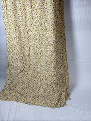 Vintage 80s Carol Anderson Yellow Floral TOP AND DRESS Made in USA NEW XL 2i