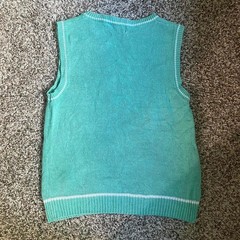Vintage 80s 90s Wye Oaks Teal Retro Sweater Ski Vest