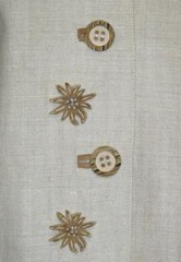 BEIGE & BROWN / LINEN German Hunting Sport Riding SUMMER Dress JACKET 40 12 M