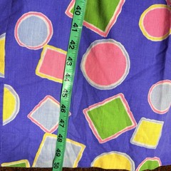 Vintage David Brown California Geometric Maxi Dress Art Teach 80s 90s Size L