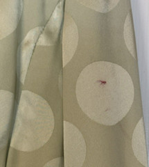 Vintage Original Sample CH by Carolina Herrera Mint Green Dot Drop Waist Dress S