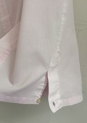 Vintage ’80s Haband! Pink Guayabera Embroidered Mexican Button-Up Shirt Size M
