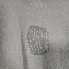Blue Fish Vintage 2001 Hand Printed Cotton Crop Top Game Pieces Pawn Dice