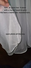 2pc VTG Vanity Fair Pale Sheer Blue Nightgown & Robe Size 34 Pin Tucking W/Beads
