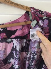 Laura Ashley Vintage Floral Long Sleeve Puff Sleeve Dress US 12 UK 14