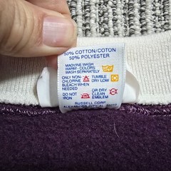 Vtg CRACKER BARREL JERZEES Collared Sweatshirt “Harvest Moon” – XL Plum – Granny