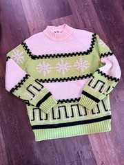 Vintage 70s Ski Sweater 100% acrylic