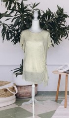 Vintage Metallic Sparkle Blouse Large