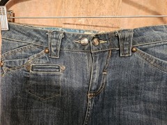 Vintage 90s Candies Denim Body con Wiggle Skirt