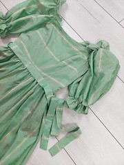 Vera Mont Vintage 70s, Made in West-Germany, Maxi dress, size 36 s, juicy green