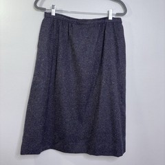 Vintage Pendleton Pure Wool Brown Tweed Skirt Size 12? See Pictures. Made In USA
