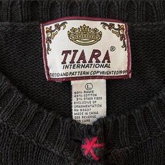 Vintage Tiara International Beaded Balloon Cardigan Sweater Grandma Core Knit