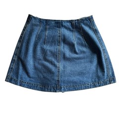 VTG 90s Y2K St. Maarten Dallas Denim Wrap Skort Sz 4/6 Western Cowgirl Rodeo