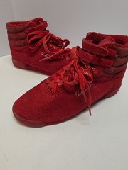 L.A.Gear Red Velvet Vintage High Tops